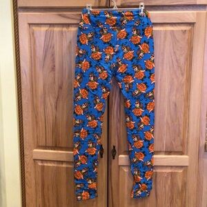 LuLaRoe Halloween Pumpkin Girl Leggings Size OS